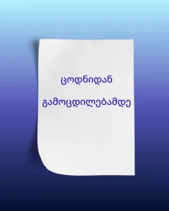 ცოდნიდან გამოცდილებამდე